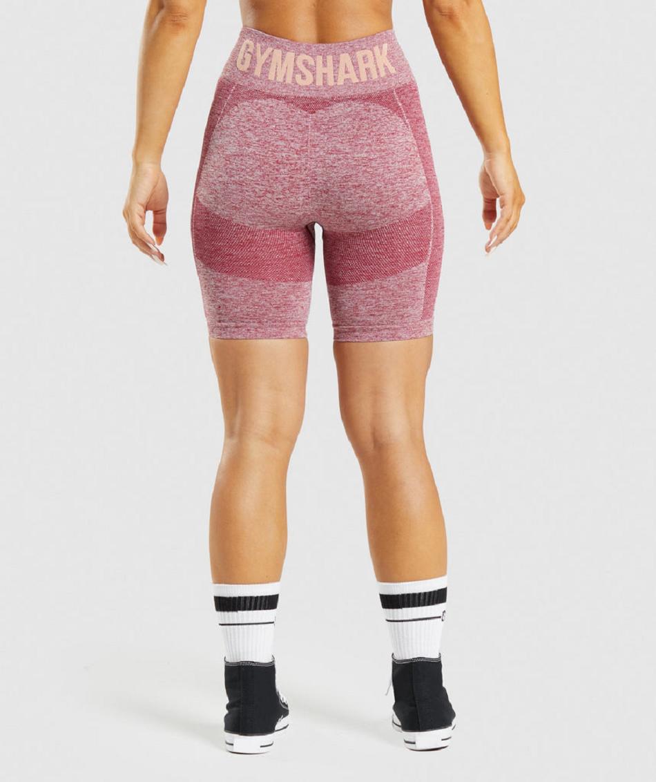 Pantalones Cortos Gymshark Flex Cycling Mujer Burdeos | CO 2773LIS